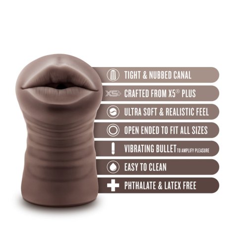 EnLust Krystal -Vibrating stroker -Brown