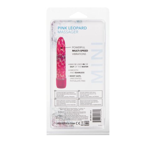 PINK LEOPARD MASSAGER 4.25 IN