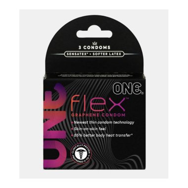 ONE FLEX Graphene Condoms - 3pk