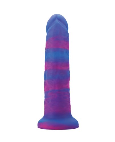 Nobu Rainbow 8\" Dildo w/Suction Cup - Cosmic