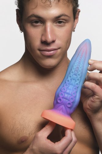 CREATURE COCKS TENTA-COCK GLOW IN THE DARK SILICONE DILDO