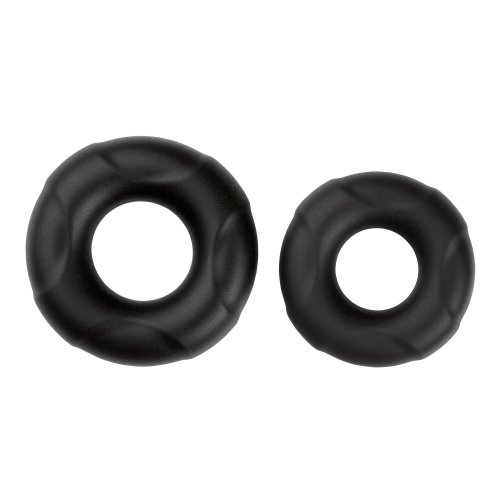 CLOUD 9 PRO RINGS LIQUID SILICONE DONUTS 2 PACK BLACK