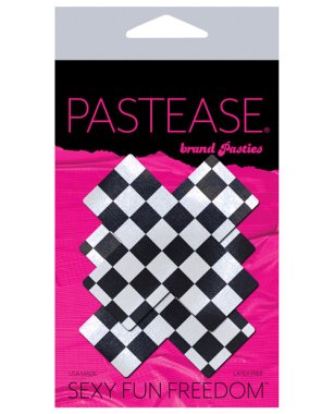 Pastease Premium Checker Cross - Black/White O/S