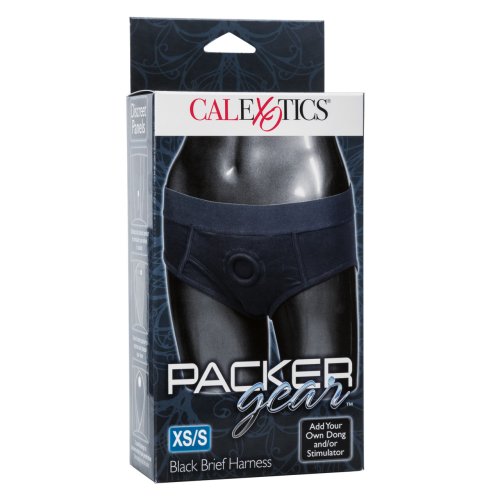 PACKER GEAR BLACK BRIEF HARNESS XS/S