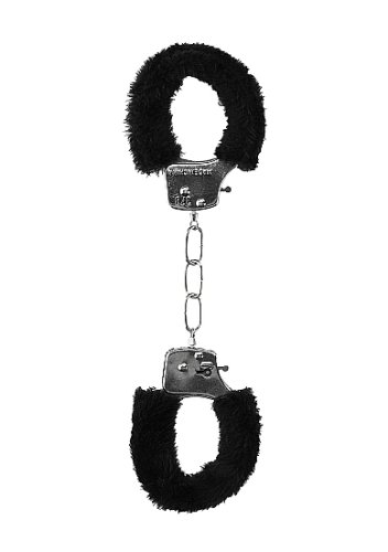 B&W BEGINNER\'S FURRY HANDCUFFS W/ QUICK RELEASE BUTTON