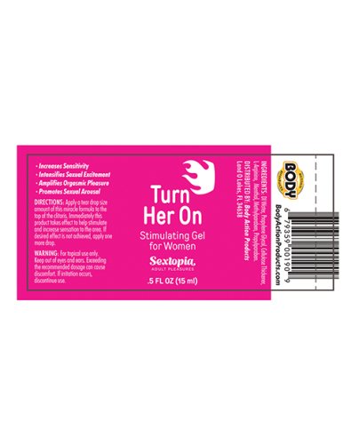 Sextopia Turn Her On Women Stimulating Gel - 1/2 oz Bottle