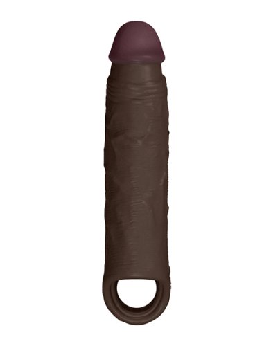 Shaft Model F Flexskin Liquid Silicone 8.8\" Sheath - Mahogany