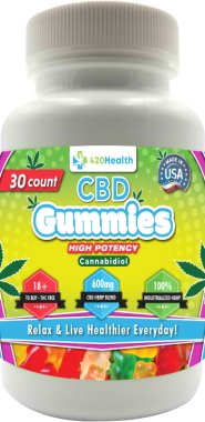 420 HEALTH CBD GUMMIES 30CT BOTTLE 600MG