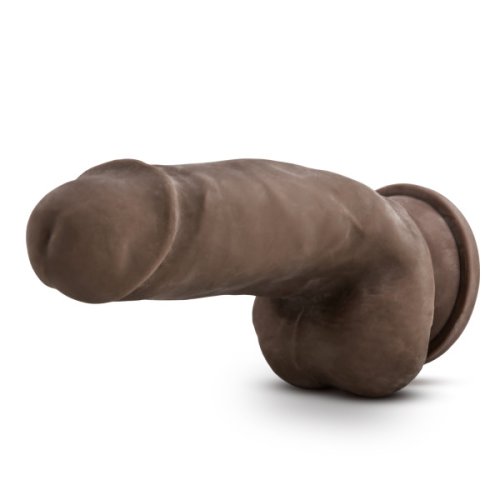 AU NATUREL 7 SENSA FEEL FAT BOY CHOCOLATE REALISTIC DILDO \"