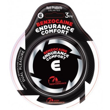 ENDURANCE COMFORT BENZOCAINE CONDOMS 3PK