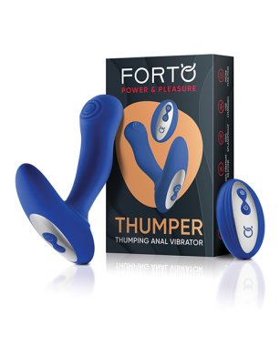 Forto Thumper Anal Vibrator - Blue