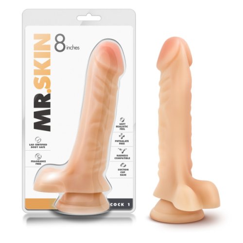 DR SKIN 8 COCK BEIGE MAGNUM DONG BEIGE \"