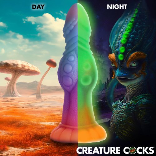 Galactic Cock Alien Glow-In-Dark Dildo