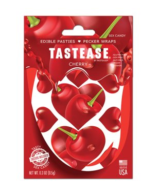 Pastease Tastease Edible Pasties & Pecker Wraps - Cherry O/S