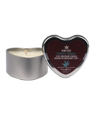 Earthly Body 3 in 1 Massage Heart Candle - 4 oz Cupids Cuddle