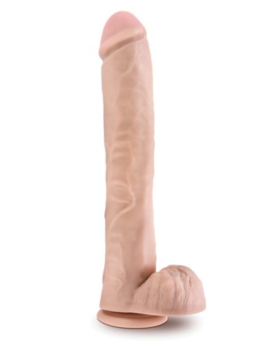 Blush Au Naturel Daddy 14\" Sensa Feel Dual Density Dildo - Vanilla