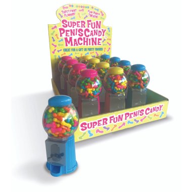 SuperFun Penis Candy Machines 12pc Disp