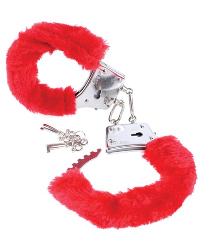 Fetish Fantasy Series Beginner\'s Furry Cuffs - Red