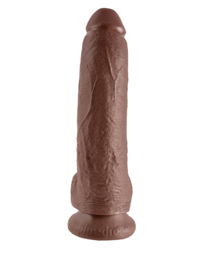 King Cock 9\" Cock w/Balls - Brown