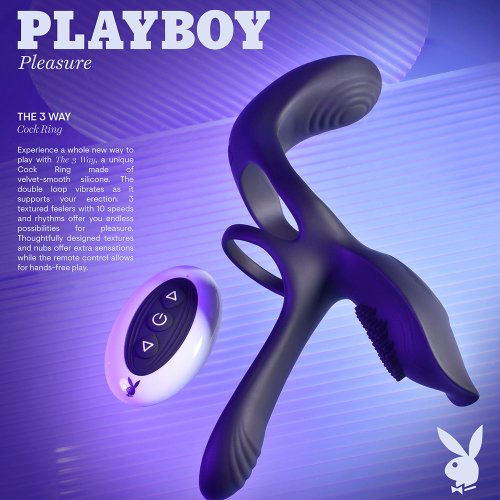 Playboy The 3-Way Cock Ring w Remote