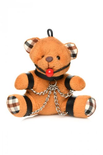 Gagged Bondage Teddy Bear Keychain