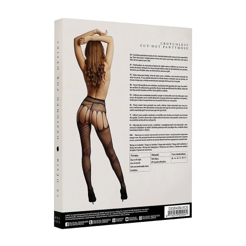 Le Désir Crotchless Cut-Out Pantyhose OS