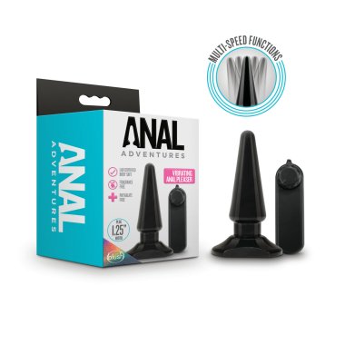 ANAL ADVENTURES BASIC VIBRATING ANAL PLEASER BLACK