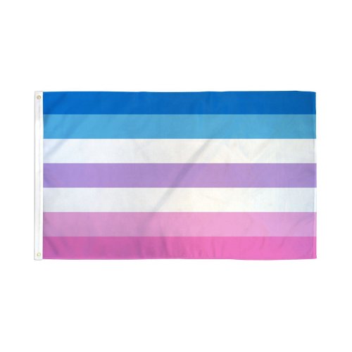 Bigender Flag 3\'x5\' Polyester