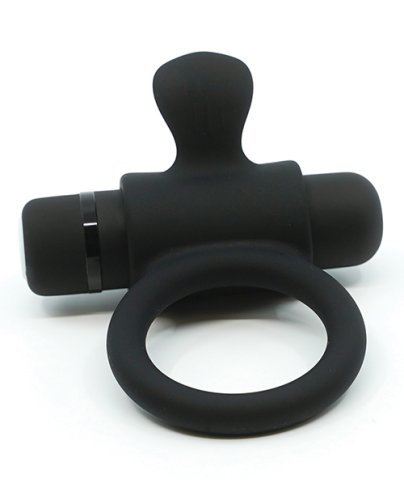 Nu Sensuelle Rev Silicone 7 Function Bullet Ring w/Flutter Tip - Black