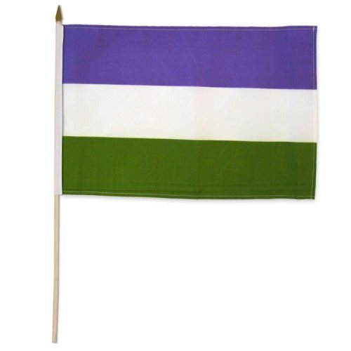 GenderQueer 12\" x 18\" Stick Flag