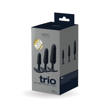 TRIO ANAL PLUG SET BLACK