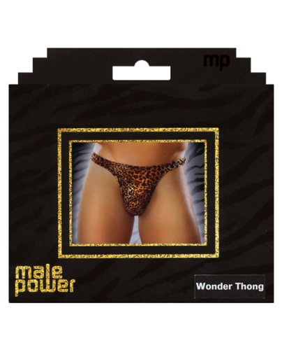 Male Power Wonder Thong Animal Print S/M