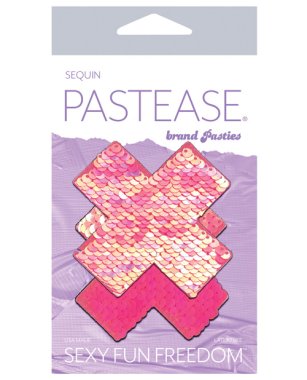 Pastease Premium Color Changing Flip Sequins Cross - Pink O/S