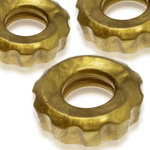 SUPER HUJ 3PK COCK RINGS BRONZE (NET)