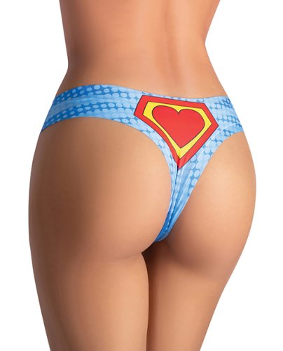 Mememe Comics Wonder Girl Printed Thong LG