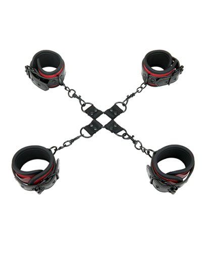 WhipSmart Heartbreaker Deluxe Hogtie - Black/Red