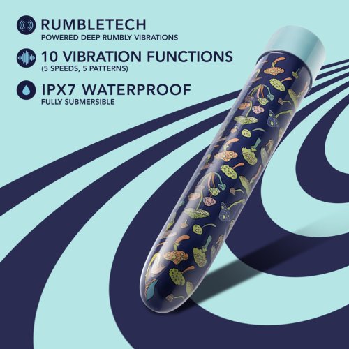 LIMITED ADDICTION DREAMSCAPE 7 IN RECHARGEABLE VIBE BLUE