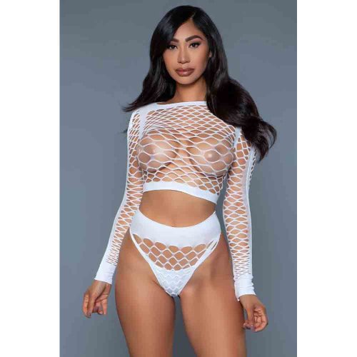 Play With Me Bodystocking - White