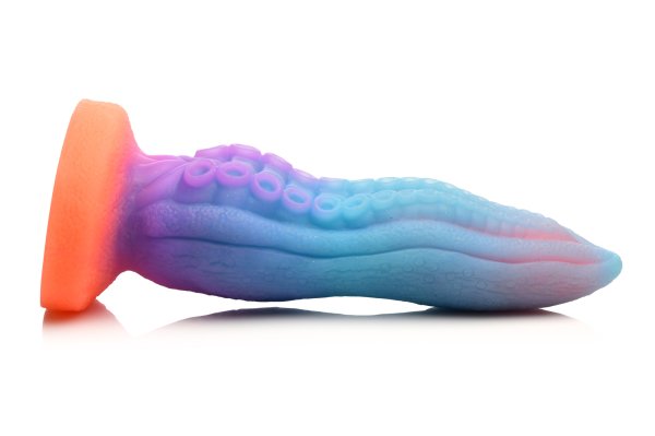 CREATURE COCKS TENTA-COCK GLOW IN THE DARK SILICONE DILDO