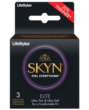 Lifestyles SKYN Elite Ultra Thin Condoms - Pack of 3