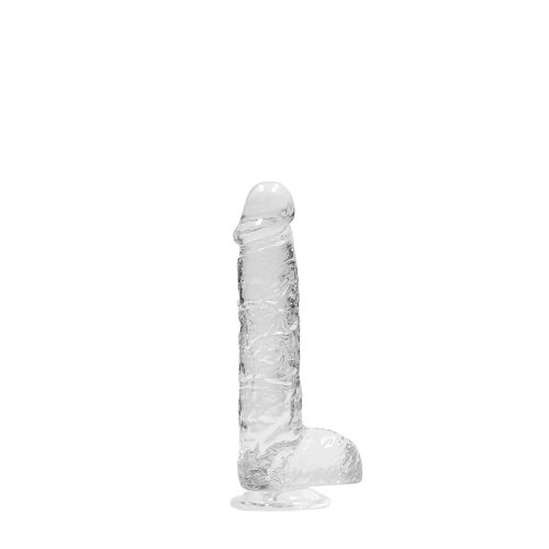 6\" Realistic Dildo With Balls - Transluc