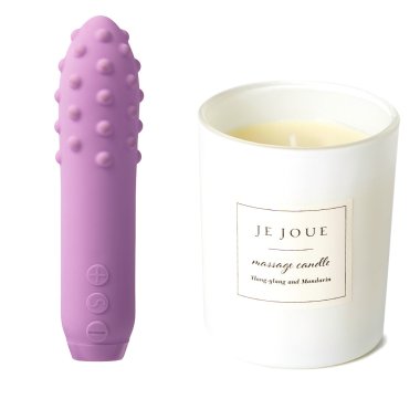 Duet Bullet Lilac + Luxury Massage Candle - Ylang Ylang & Mandarin