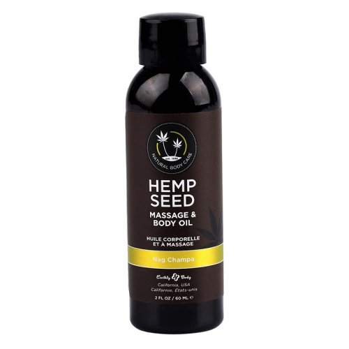 Hemp Seed Massage & Body Oil Nag Champa 2 fl oz / 60 ml