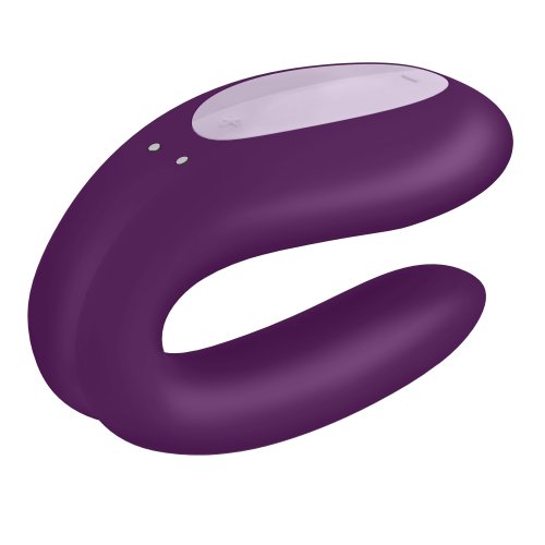 SATISFYER DOUBLE JOY VIOLET W/ APP (NET)