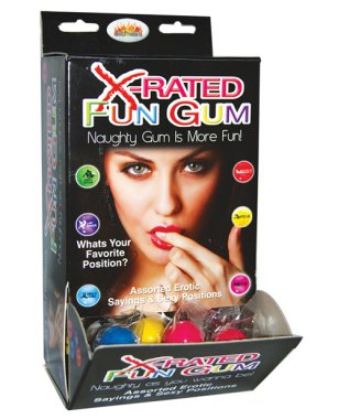 X-Rated Fun Gum - Display of 90