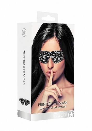 LOVE STREET ART FASHION PRINTED EYE MASK