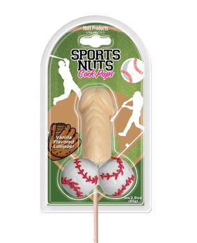Sports Nuts Cock Pop Baseballs - Vanilla