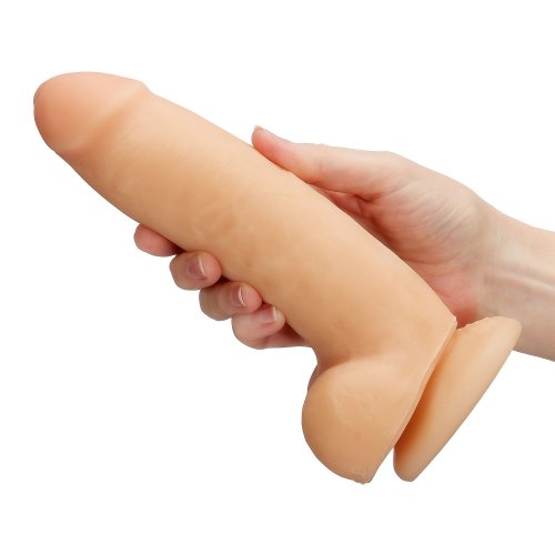 CLOUD 9 DUAL DENSITY DILDO TOUCH THICK W/ REALISTIC PAINTED VEINS & BALLS 8 IN