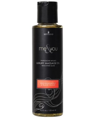 Sensuva Me & You Massage Oil - 4.2 oz Island Passion