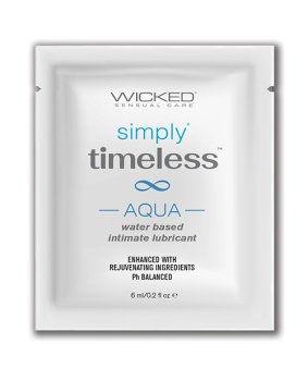 Wicked Sensual Care Simply Timeless Aqua Water Based Lubricant - .2 oz